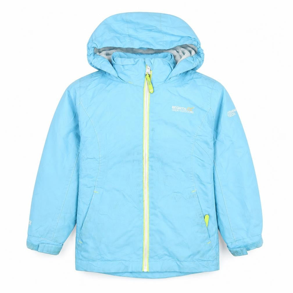 Regatta Boys Blue Waterproof Jacket 3-4 Years Hooded