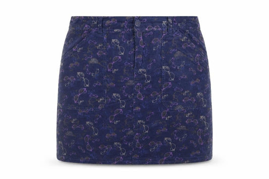 White Stuff Women's Blue Corduroy Skirt Size 10