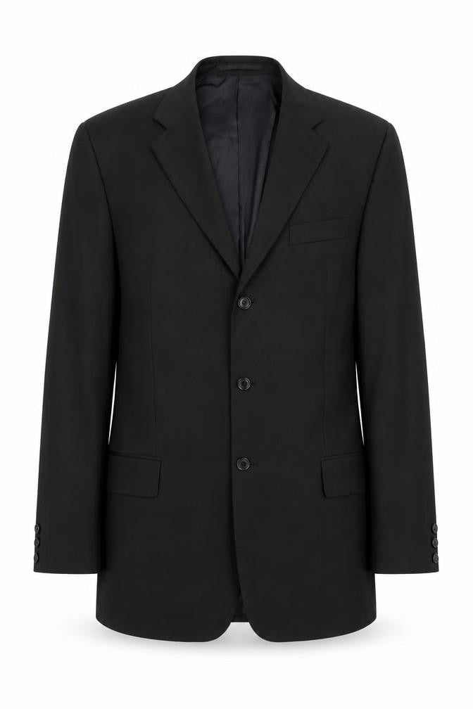 Pierre Cardin Men’s Black Wool Blazer, Size 40L