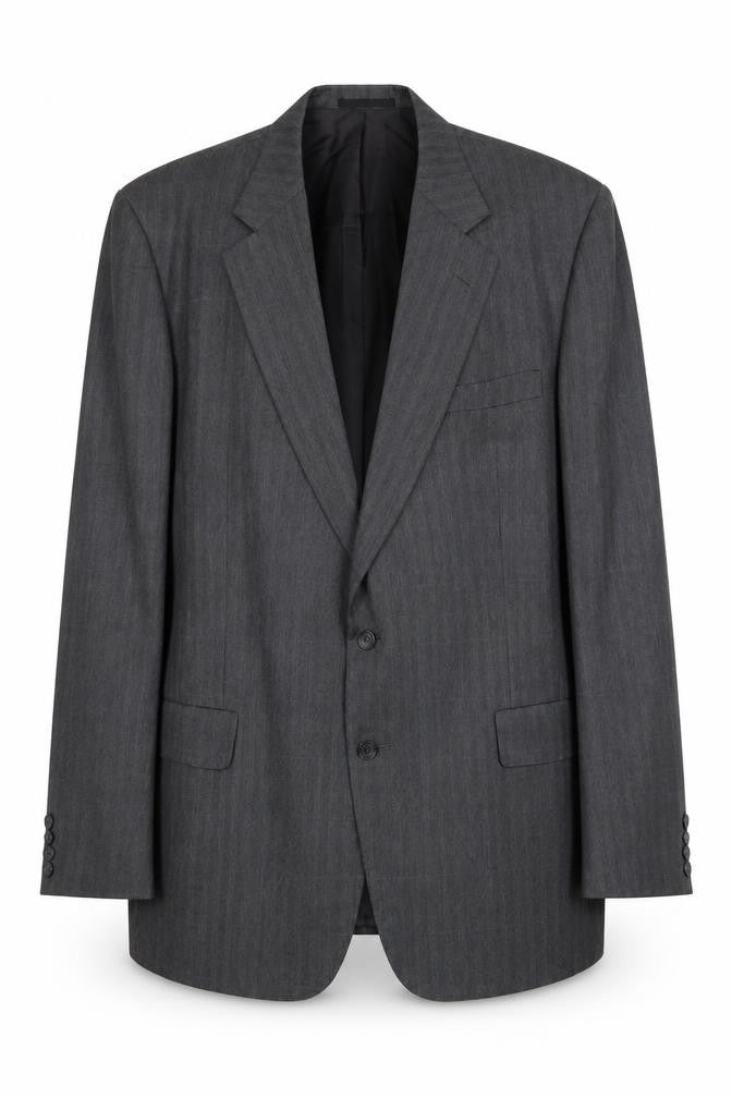 Austin Reed Men's Grey Wool Blazer, Size 44L Formal Attire