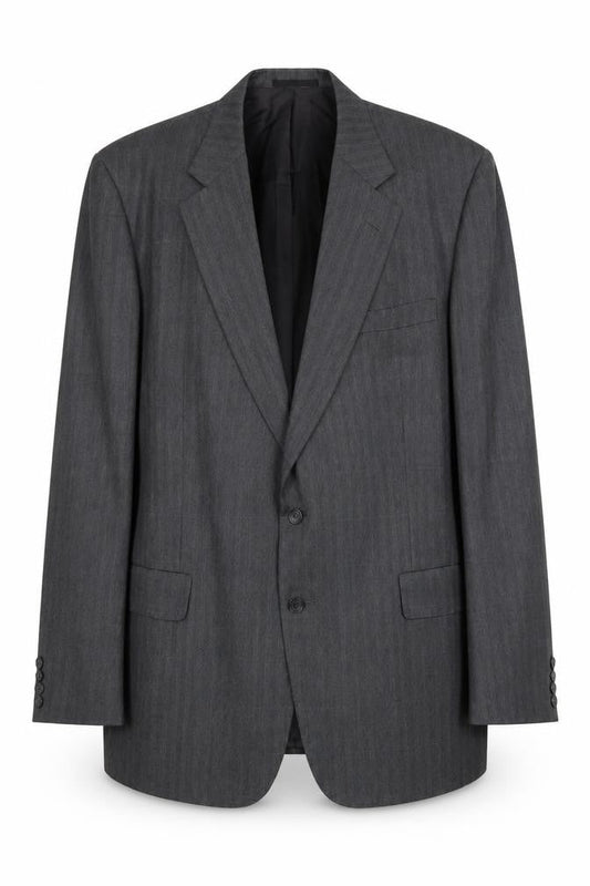 Austin Reed Men's Grey Wool Blazer, Size 44L Formal Attire