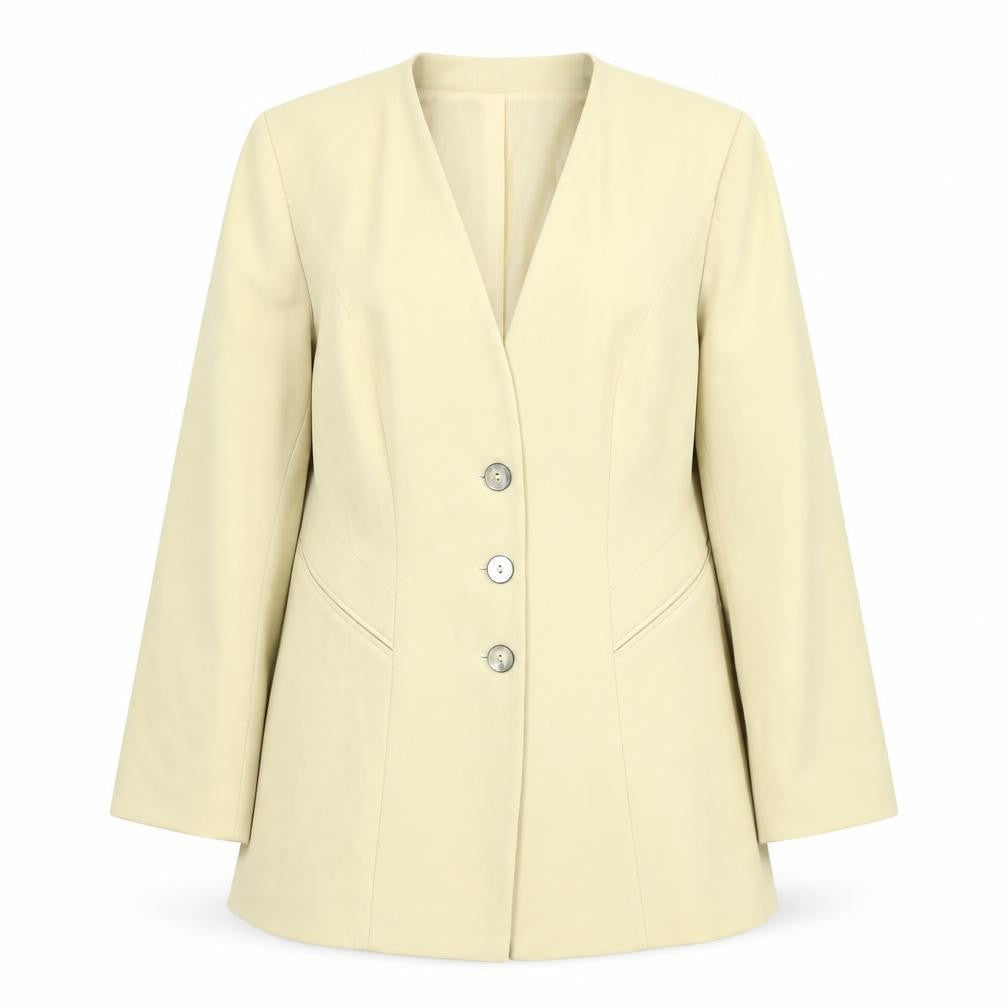 Jacques Vert Women's Beige Suit Jacket, Size 12