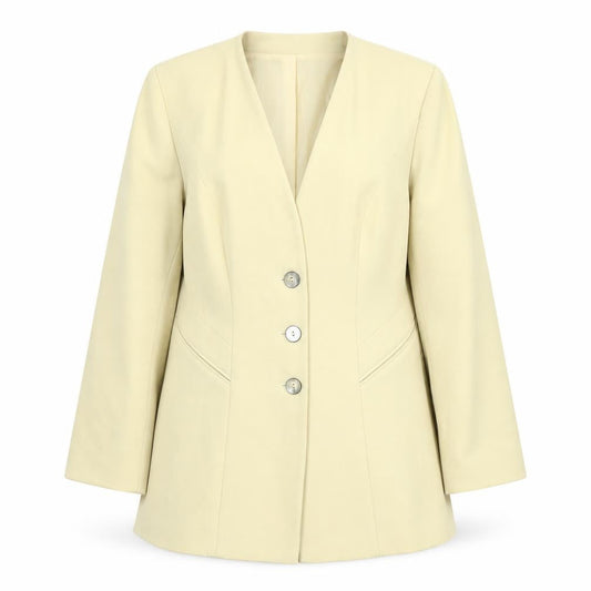 Jacques Vert Women's Beige Suit Jacket, Size 12