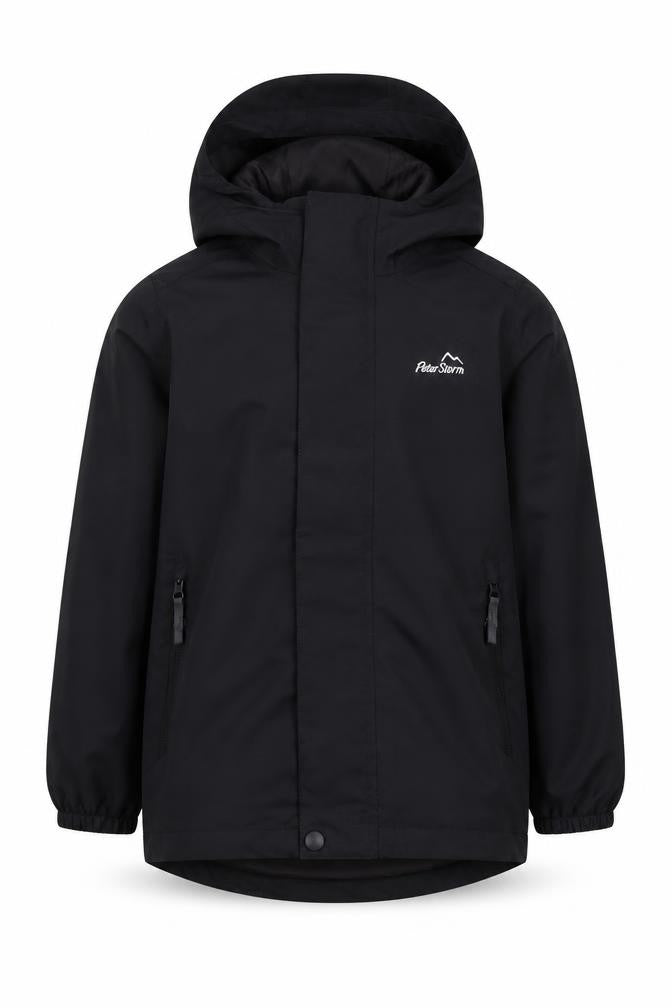 Peter Storm Boys Black Waterproof Parka Jacket 7-8 Years