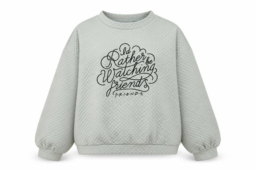 FRIENDS Women's Green Pullover Sweatshirt Size 8/10