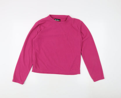 Additional front view of Peter Storm girls’ pink pullover sweatshirt 13 years