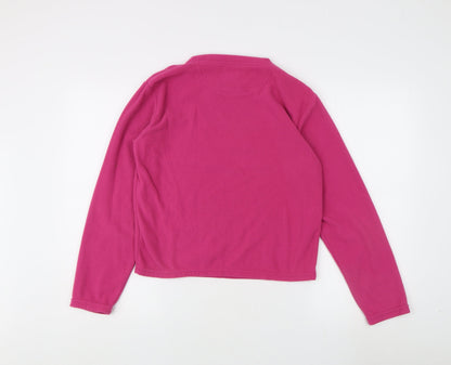 Back view of Peter Storm girls’ pink pullover sweatshirt 13 years