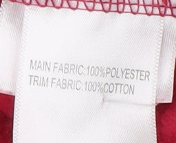 Close-up detail of Peter Storm girls’ red pullover hoodie - 13 years