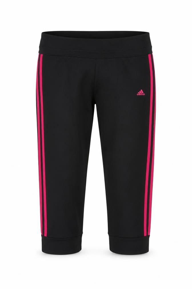 Adidas Women's Black Capri Trousers M Stretch