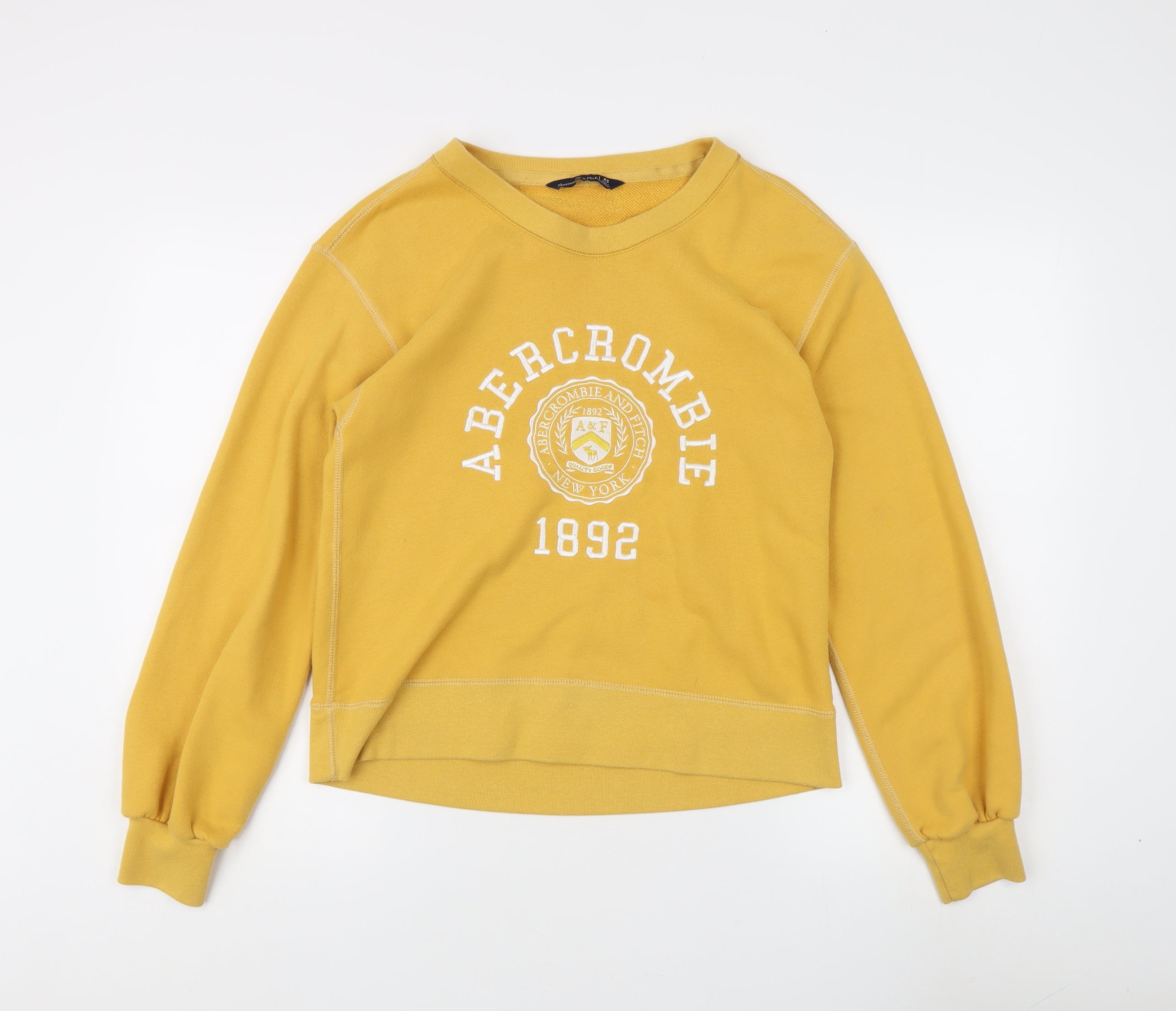 Abercrombie & Fitch Women's Yellow XS Pullover Sweatshirt