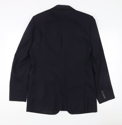 Reiss Men's Blue Slim Fit Formal Blazer, Size 38R