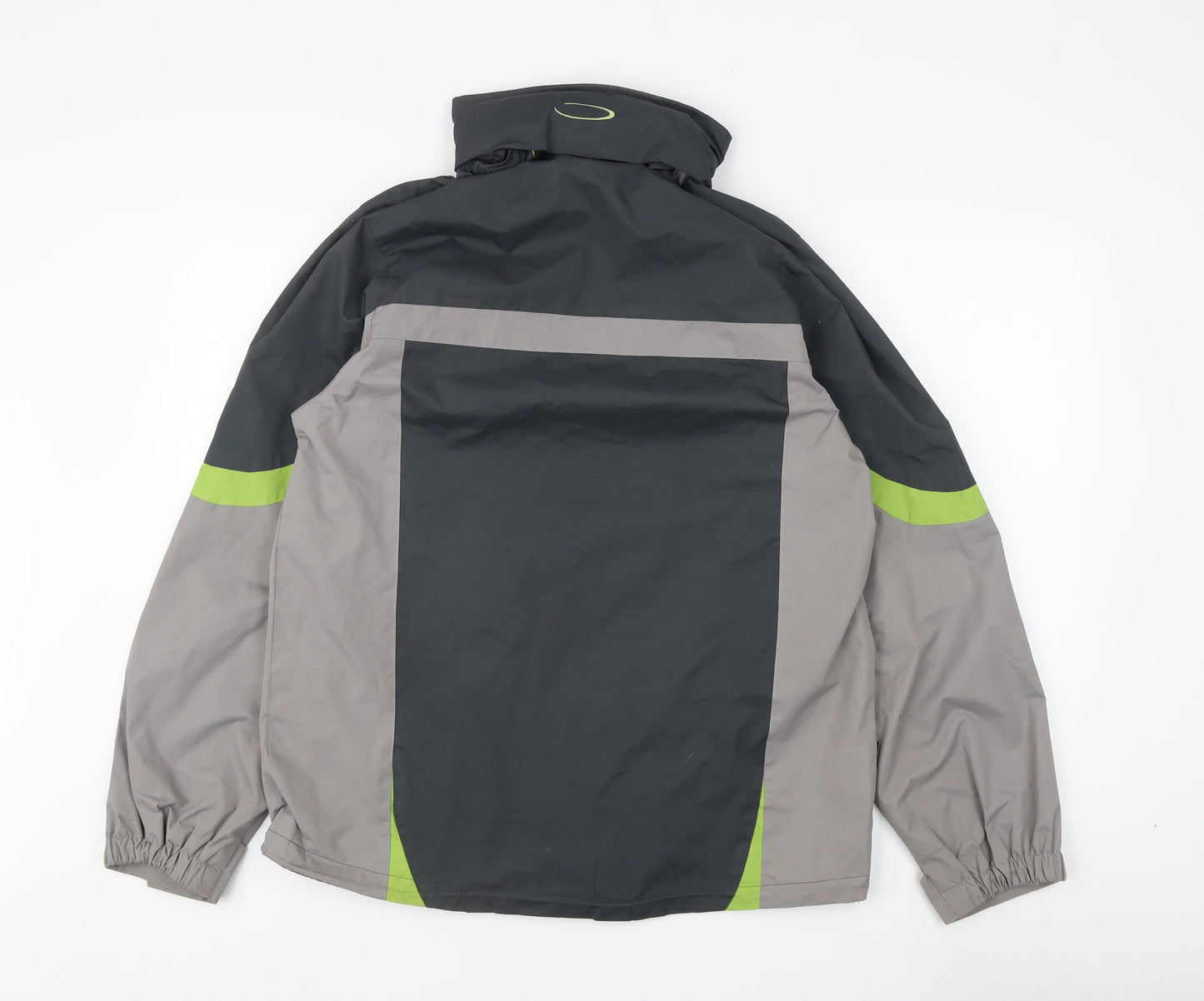 Mountainlife Men's Grey & Green Windbreaker Jacket S