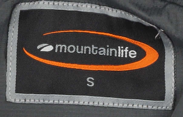 Mountainlife Men's Grey & Green Windbreaker Jacket S