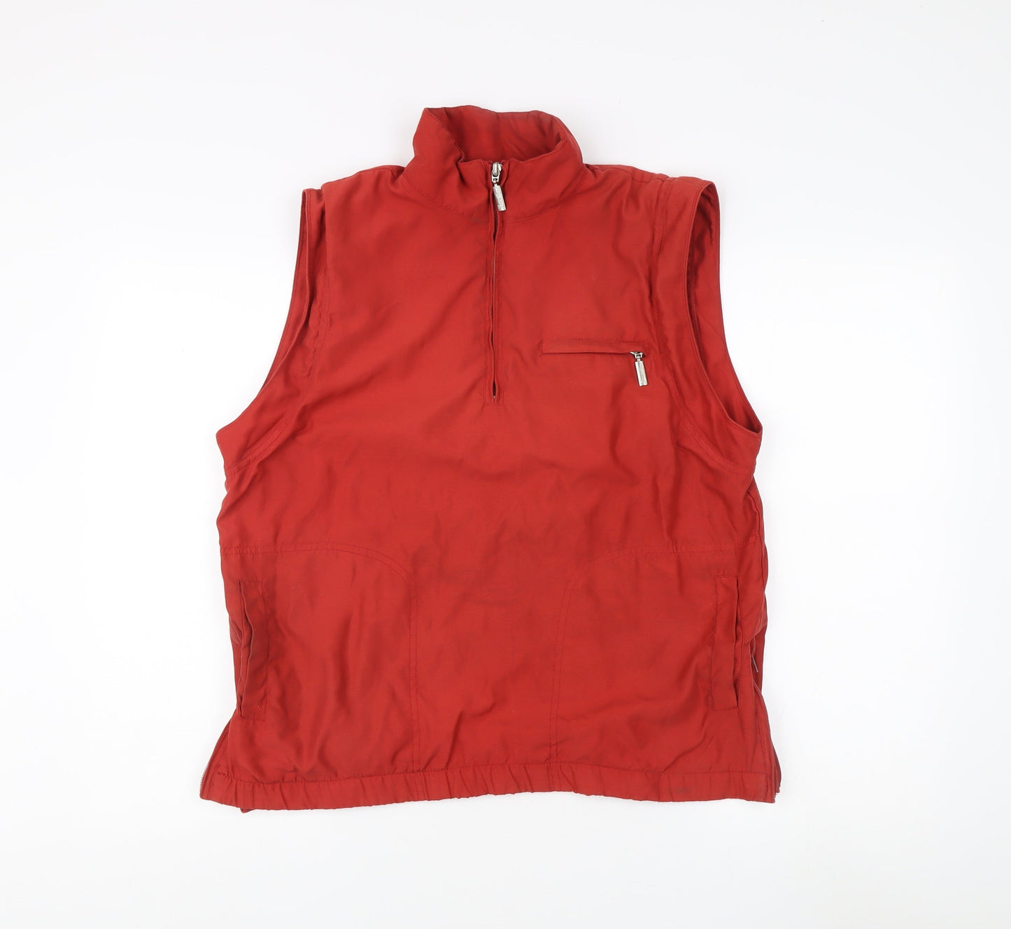 Green Lamb Women's Red Waistcoat Zip Size S