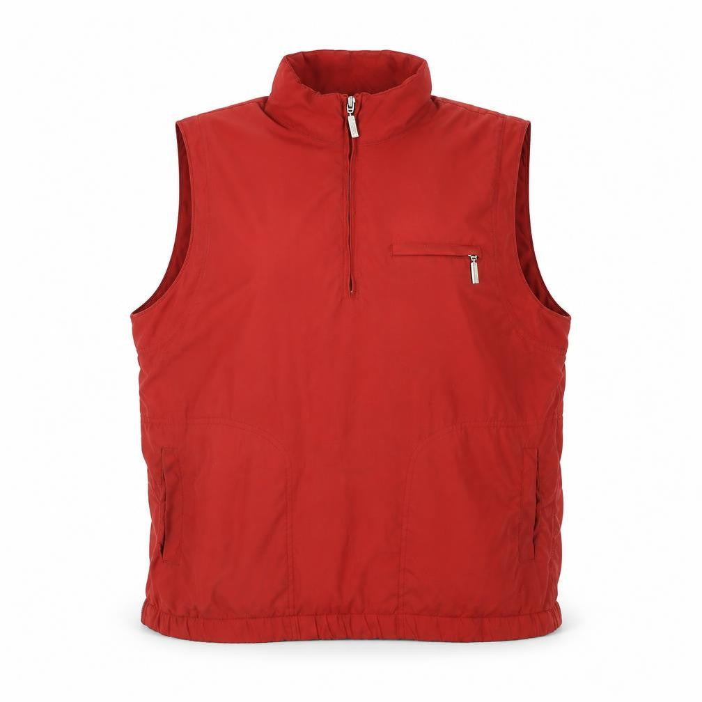 Green Lamb Women's Red Waistcoat Zip Size S
