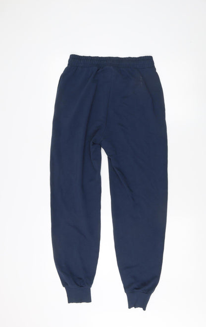 Back view of Gymshark Men's Blue Jogger Track Pants, size S, - Excellent