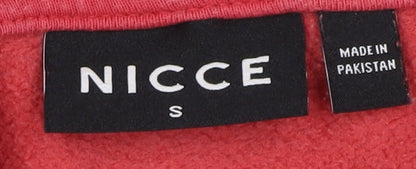 NICCE Womens Red Hoodie - S, Drawstring Pullover
