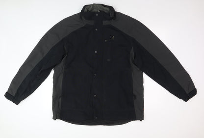 One Valley Men's Black L Nylon Outdoor Jacket