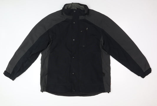 One Valley Men's Black L Nylon Outdoor Jacket