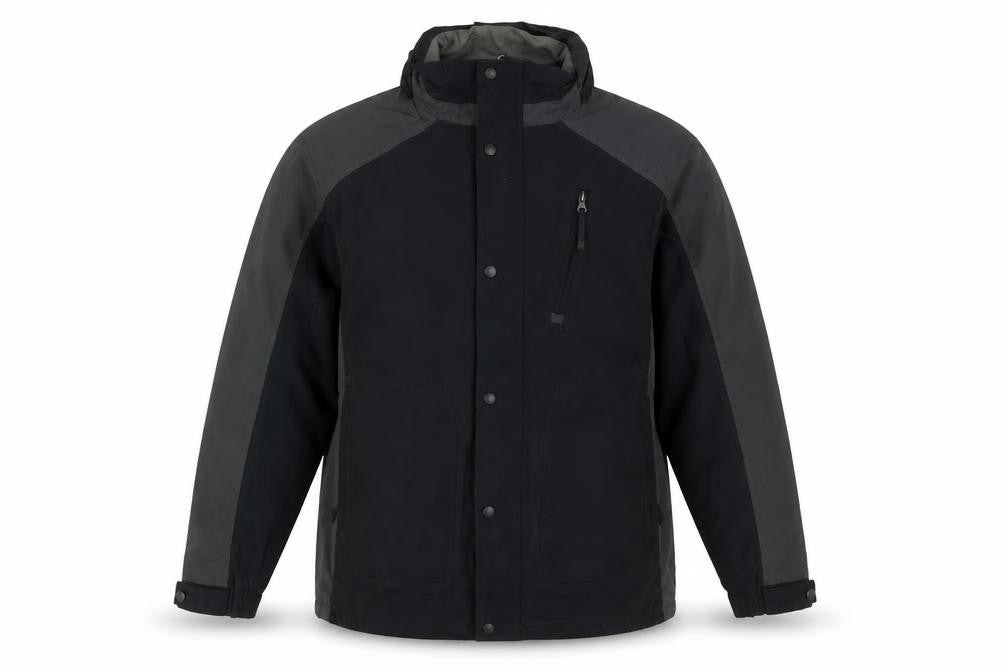 One Valley Men's Black L Nylon Outdoor Jacket