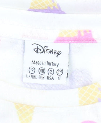 Preloved Disney Women's Multicoloured Printed T-Shirt Size 12 - Detail