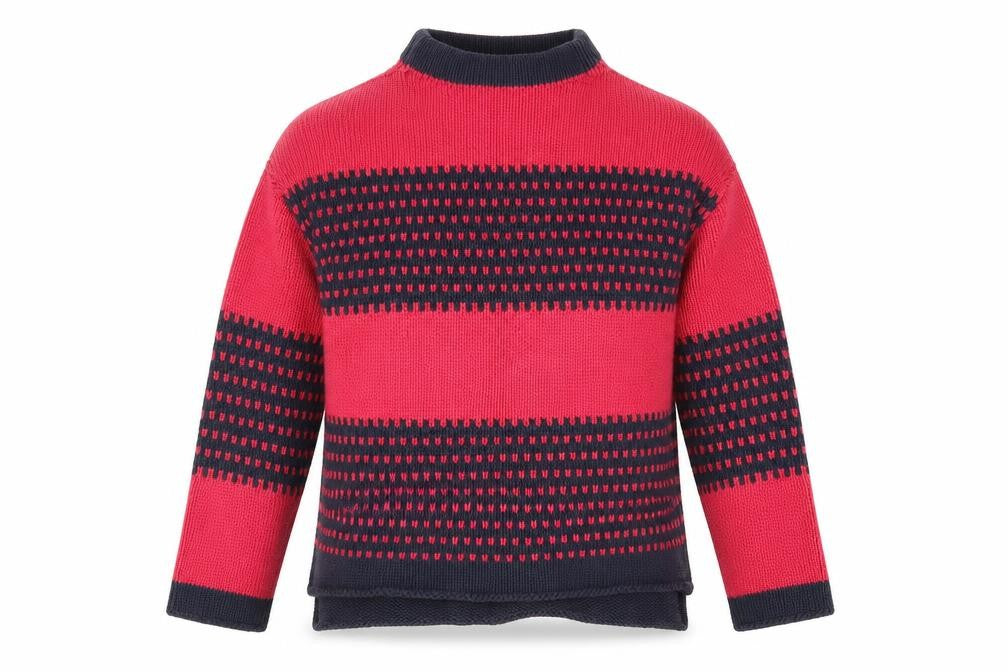 Next Women's Red Striped Pullover Jumper, M, High Neck