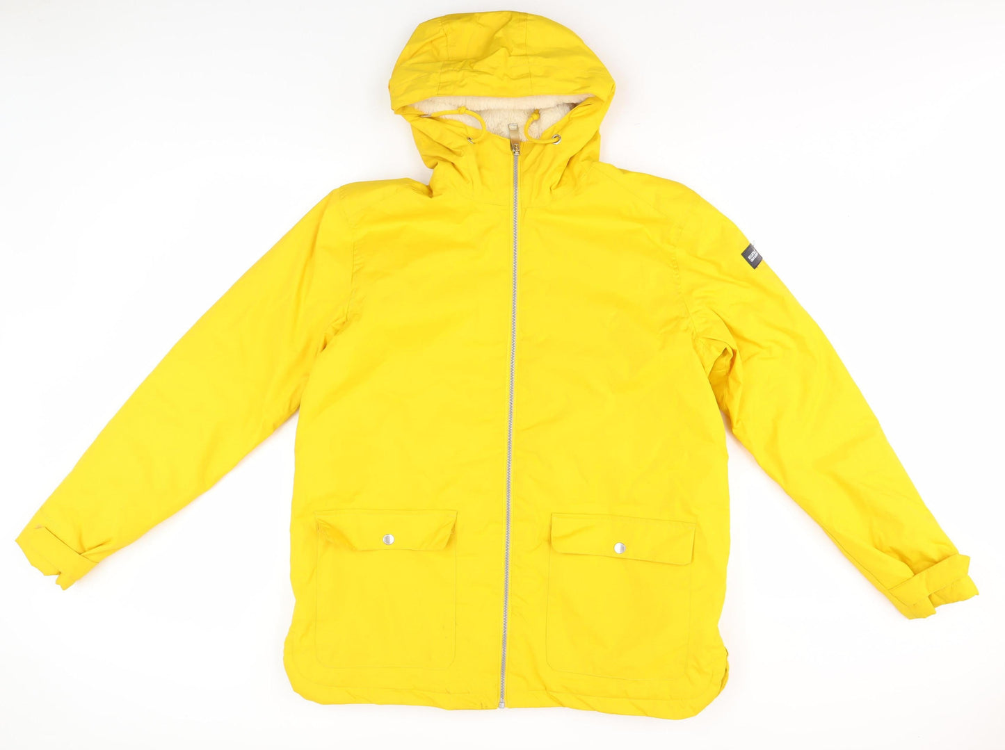 Regatta Women's Yellow Rain Coat Size 14 Hooded Waterproof