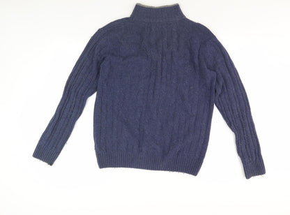 Daniele Bla Men's Blue Small Pullover Jumper