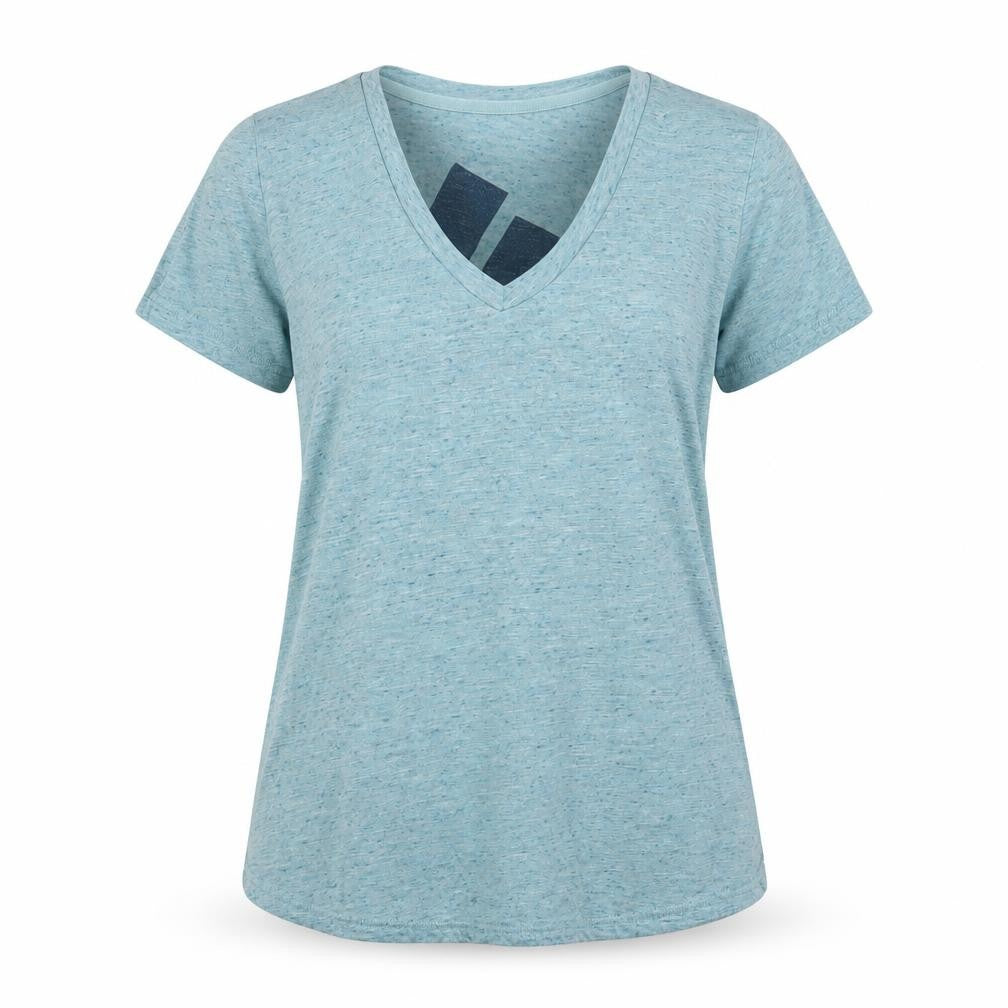 Adidas Women's Blue V-Neck T-Shirt Size 6