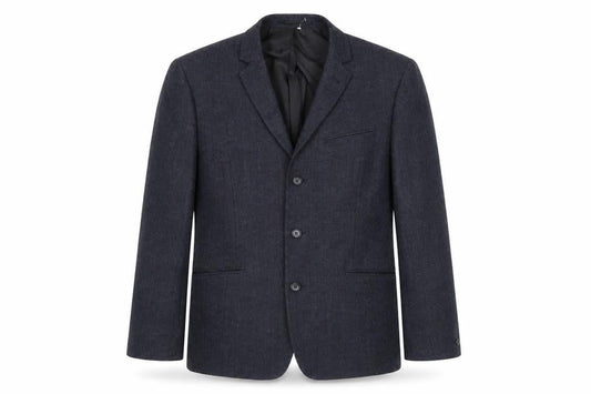 ASOS Men's Blue Wool Blazer, Size 40R, Herringbone
