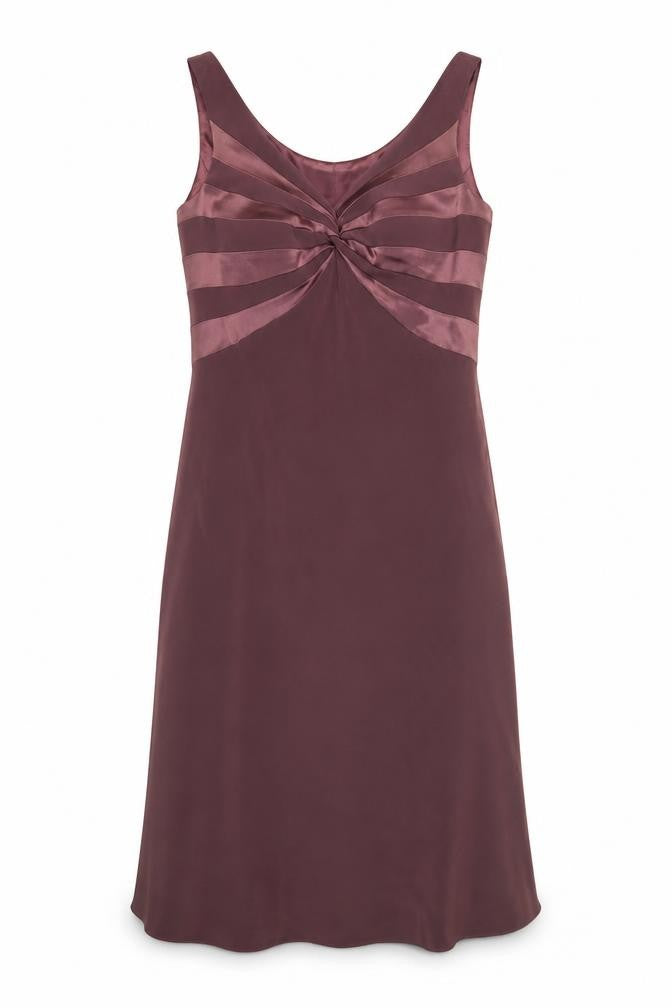 Dusk Women's Purple Midi Satin Sheath Dress UK 12