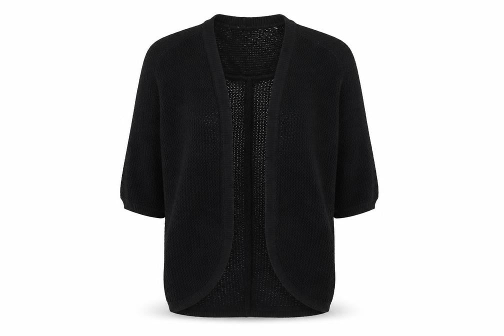 Gap Women's Black Open-Knit Cardigan M