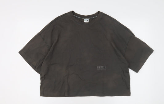 Puma Unisex Adults Black XS Crew Neck T-Shirt