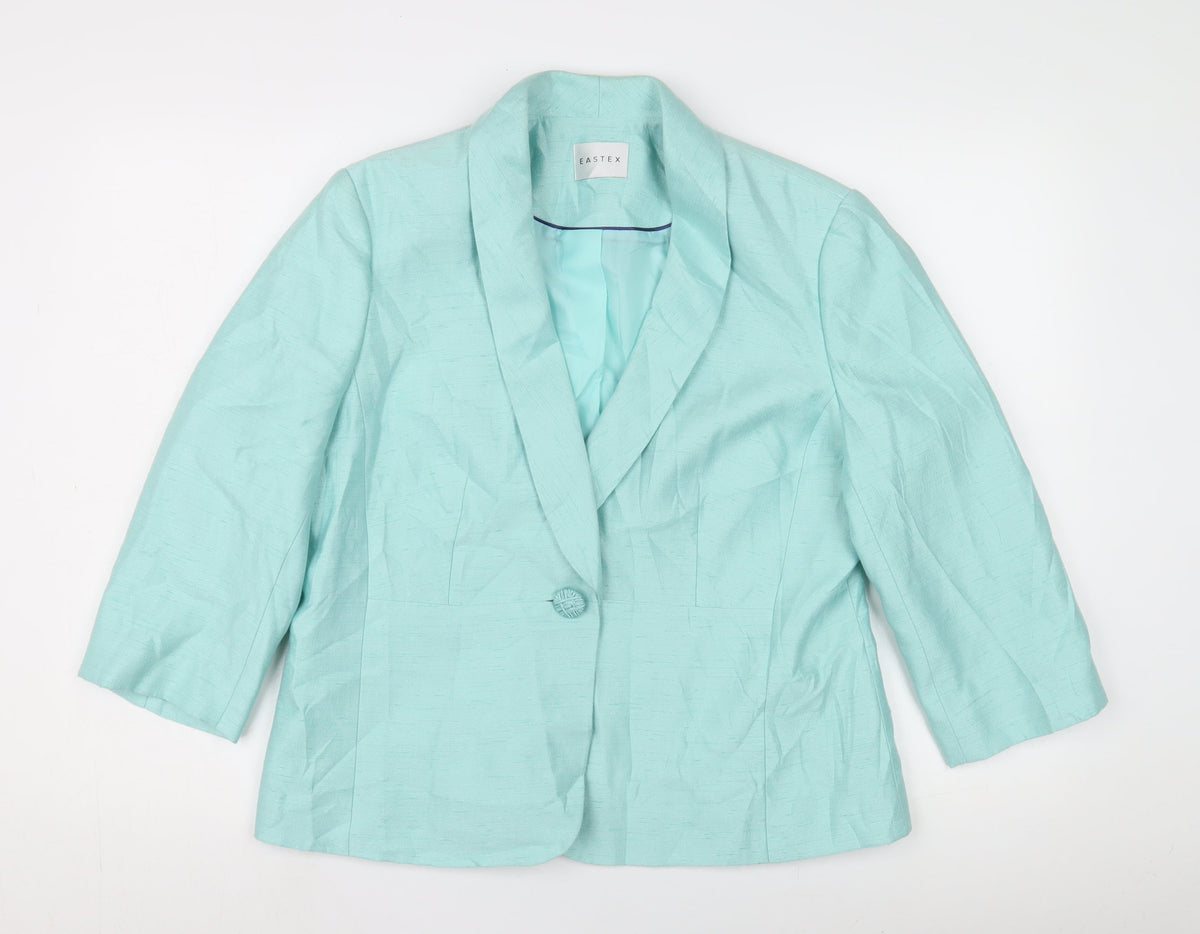 Eastex Women's Green Blazer Size 14 Formal Jacket