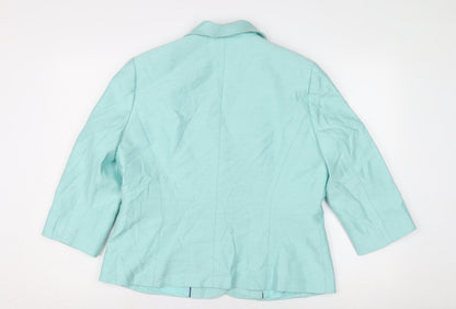 Eastex Women's Green Blazer Size 14 Formal Jacket