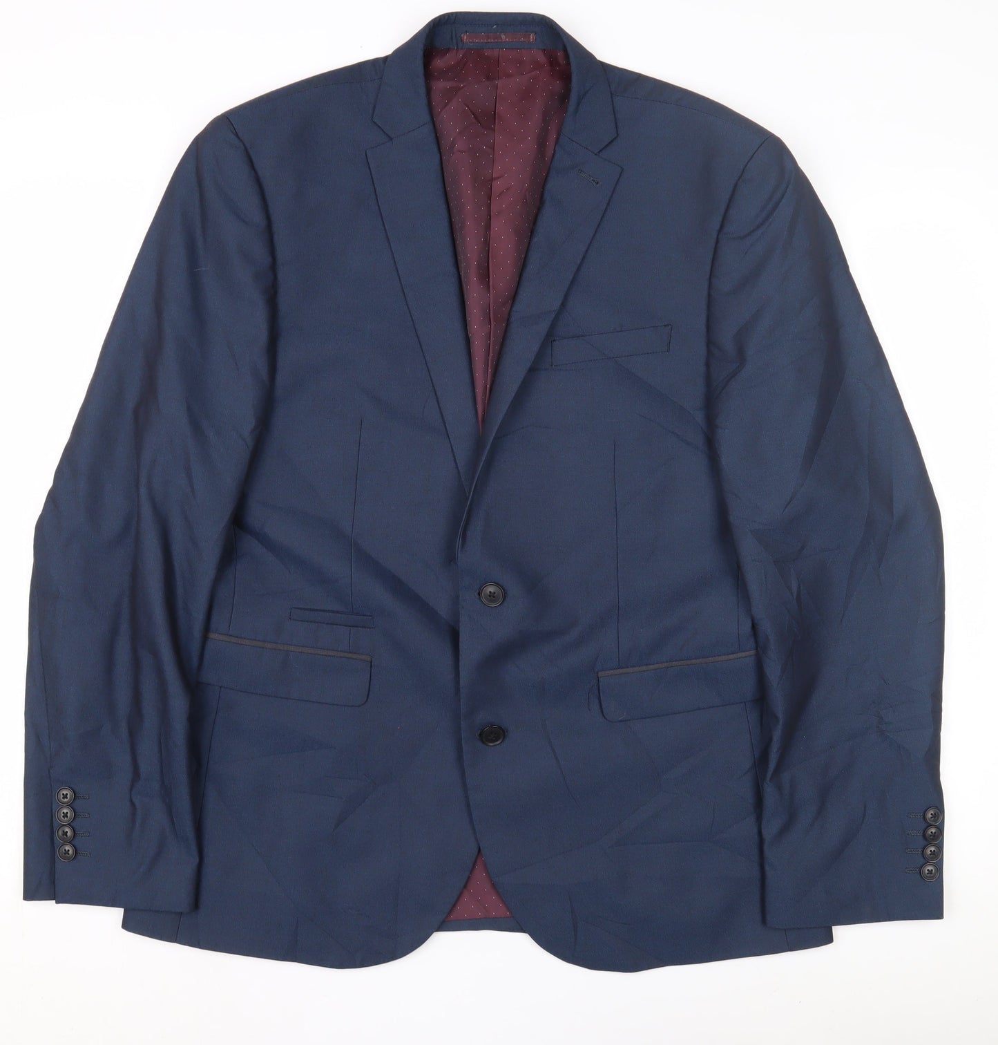 Next Men's Blue Regular Fit Blazer Jacket 42R