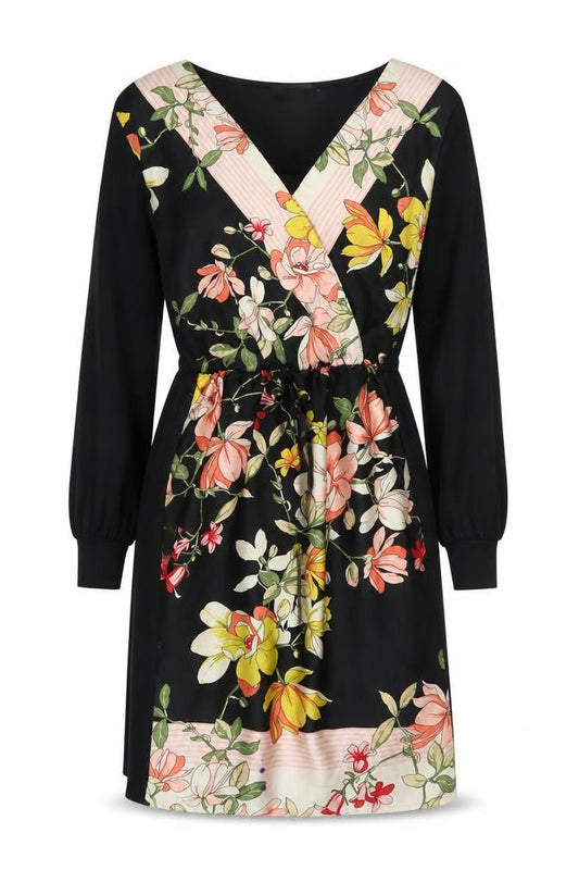 Oasis Women’s Floral Dress Large Black Multicoloured
