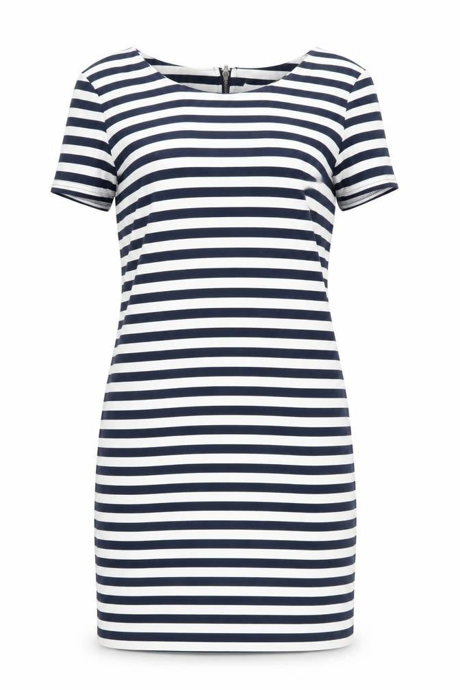 Vila Women's Multicoloured Striped Sheath Dress M