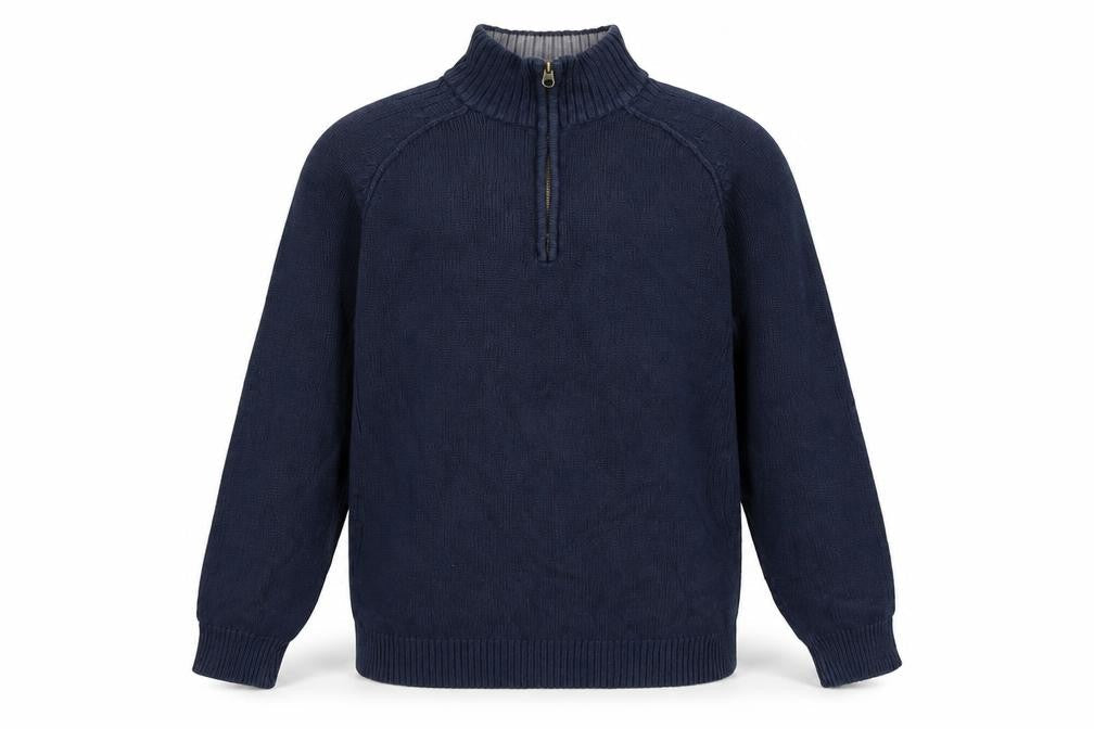 Brooker Men's Blue High Neck Pullover Jumper M