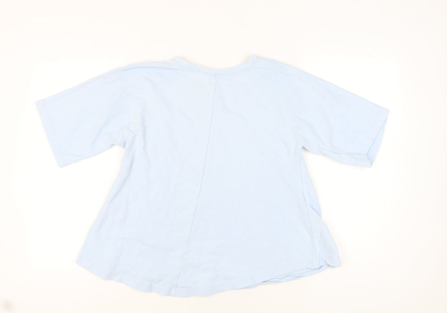 Zara Women's Blue T-Shirt M Crew Neck Casual Top