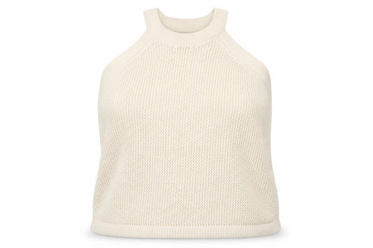 Marks & Spencer Women Ivory XL Halter Knit Tank