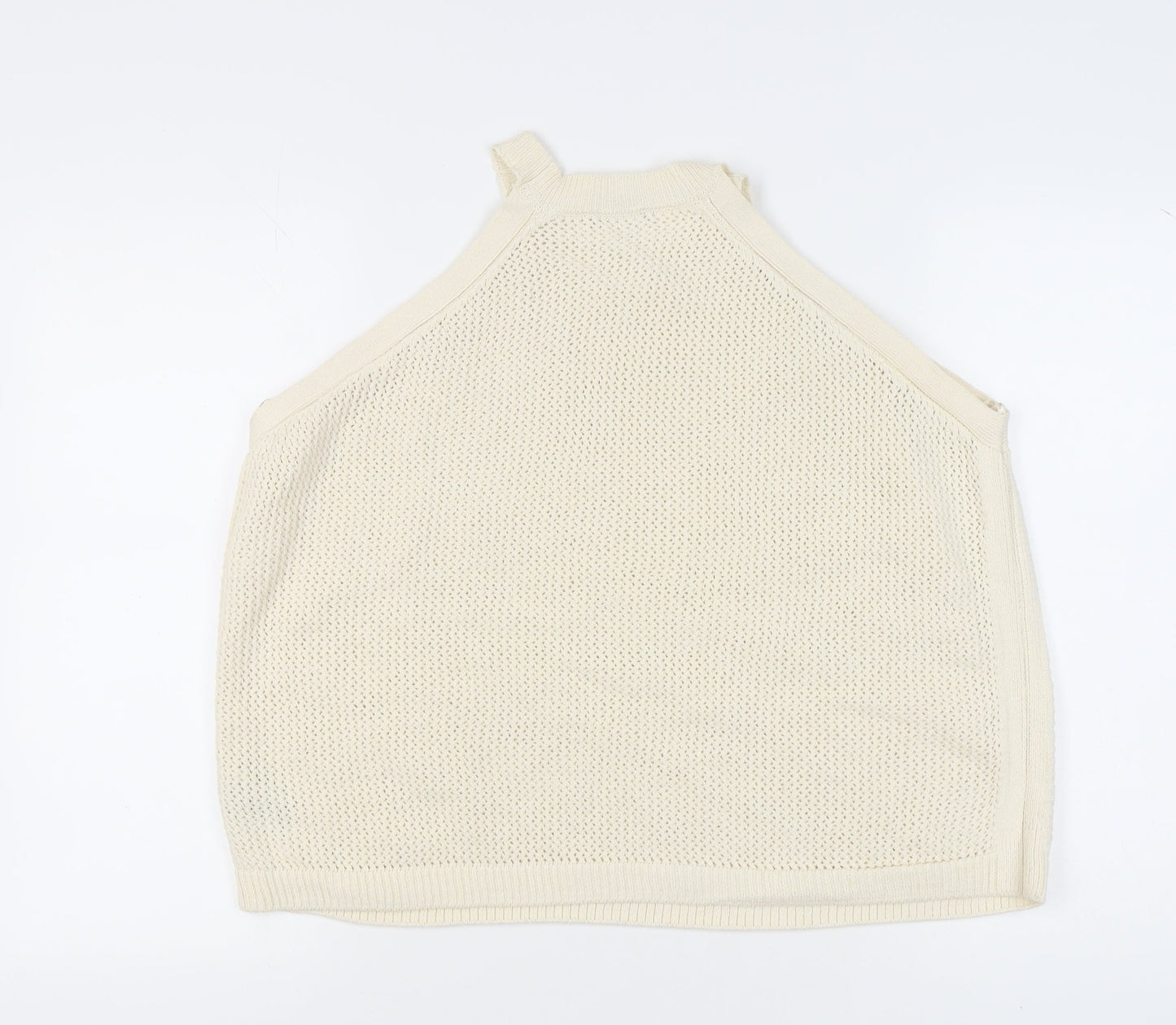 Marks and Spencer Women Ivory XL Halter Knit Tank