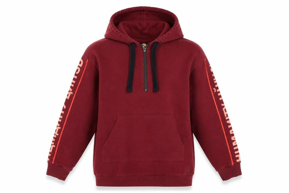 H&M Unisex Red Hoodie - Size S, Cotton Blend