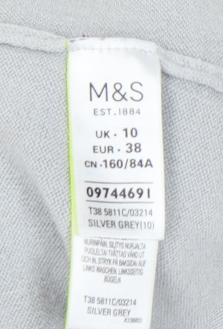 Marks and Spencer Women's Grey Pullover Jumper Size 10