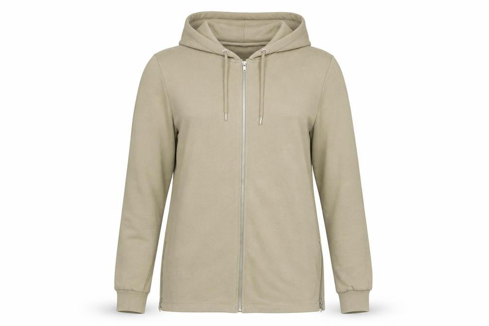ASOS Beige Full Zip Unisex Hoodie, Size S