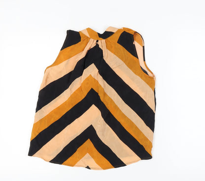 Mango Women's Sleeveless Striped Blouse Size 6
