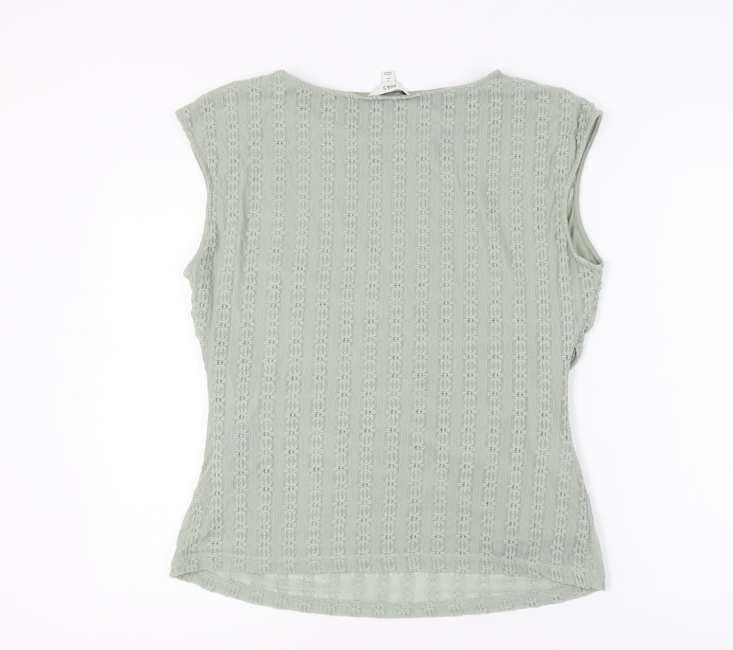 Marks and Spencer Women's Green Sleeveless Blouse