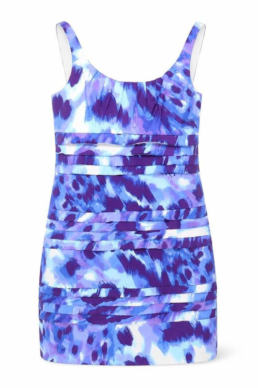 S.L. Fashions Women's Multicoloured Sheath Dress Size 14