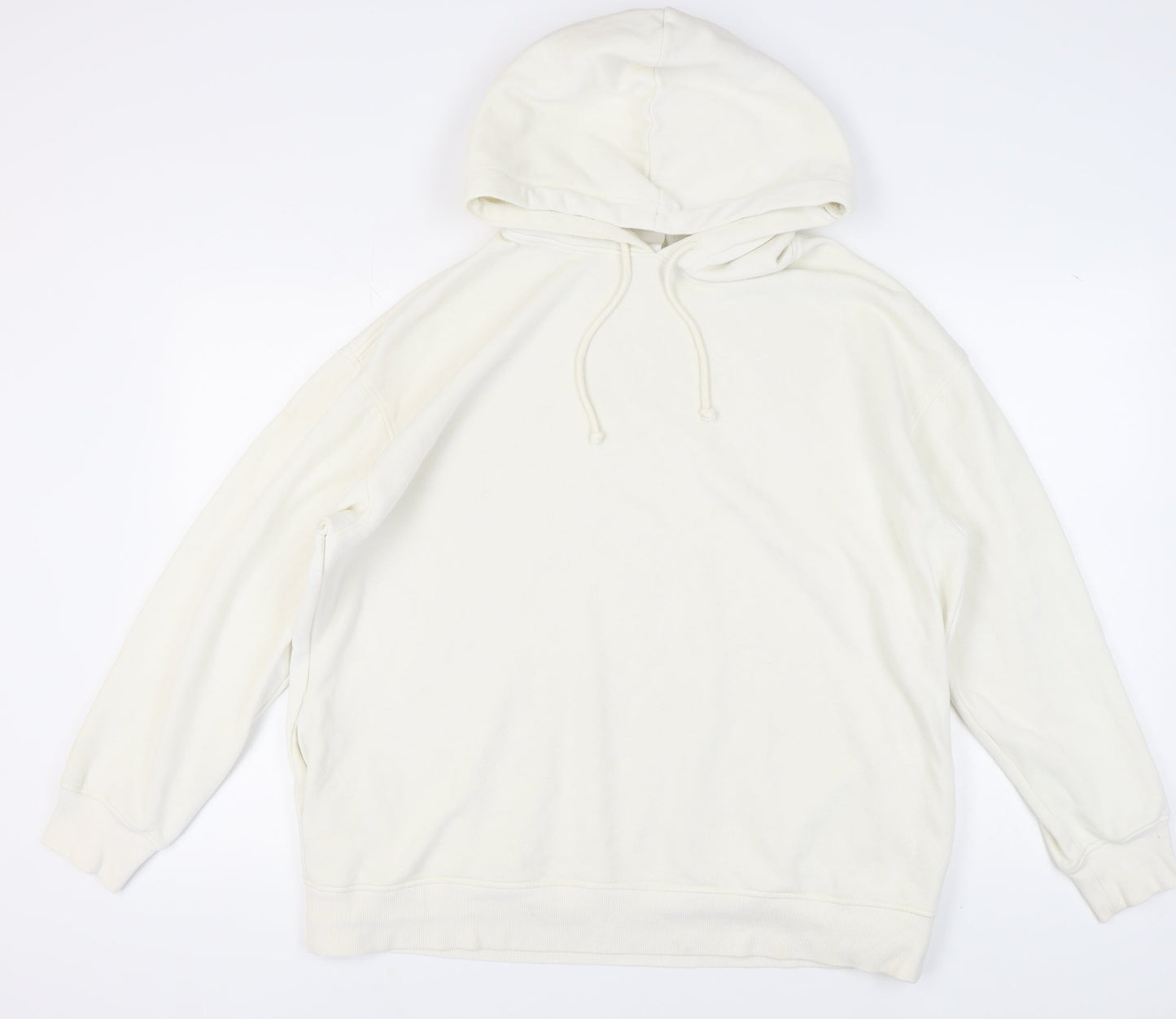 H&M Women’s Ivory Hoodie S Front Pocket
