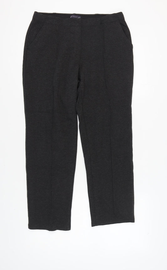 Marks and Spencer Women's Black Trousers Size 14